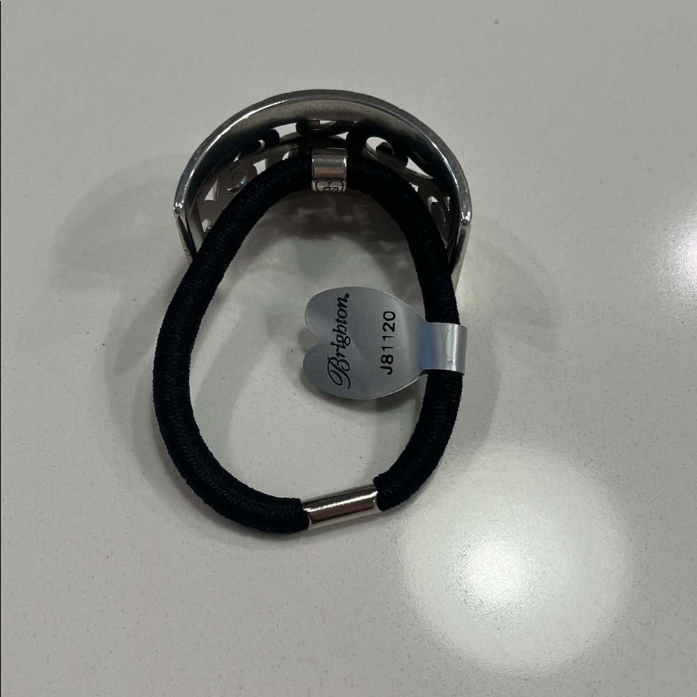 Brighton Swirl Design Silver Hair Tie - Picture 4 of 4